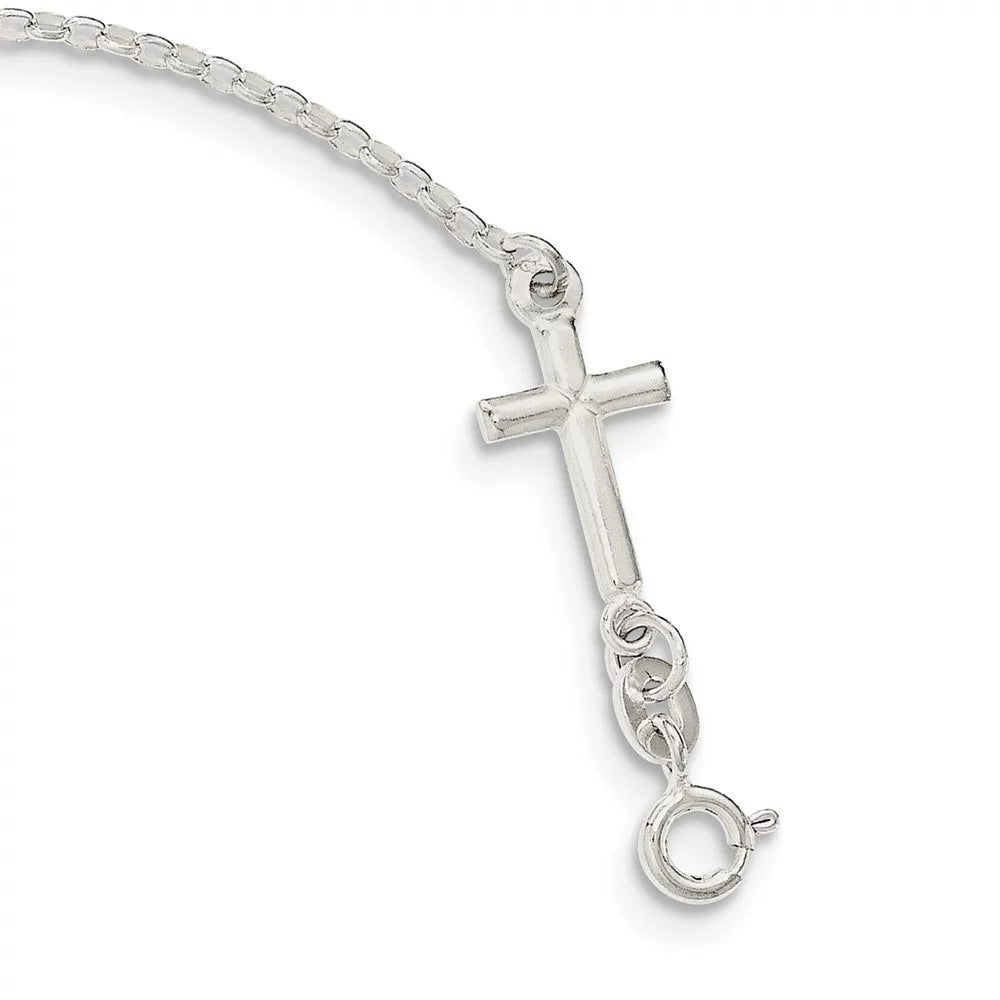 and FAITH Silver 7.5inch Auriga Cross Bracelet Women Enamel for 925 Sterling