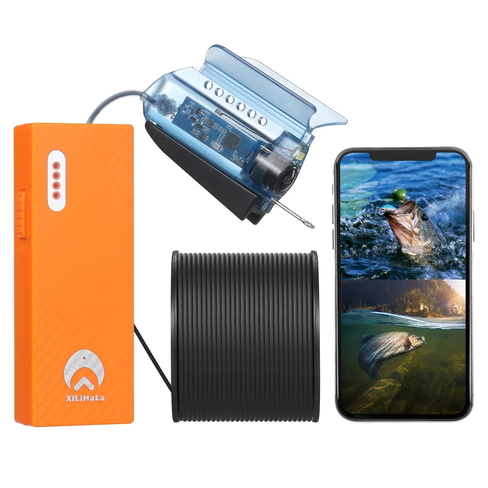 for into Ice Depths Underwater Live Camera 1080P Dive Fish Lake with Kayak Fishing Video Sea Boat - Gofishup Finder