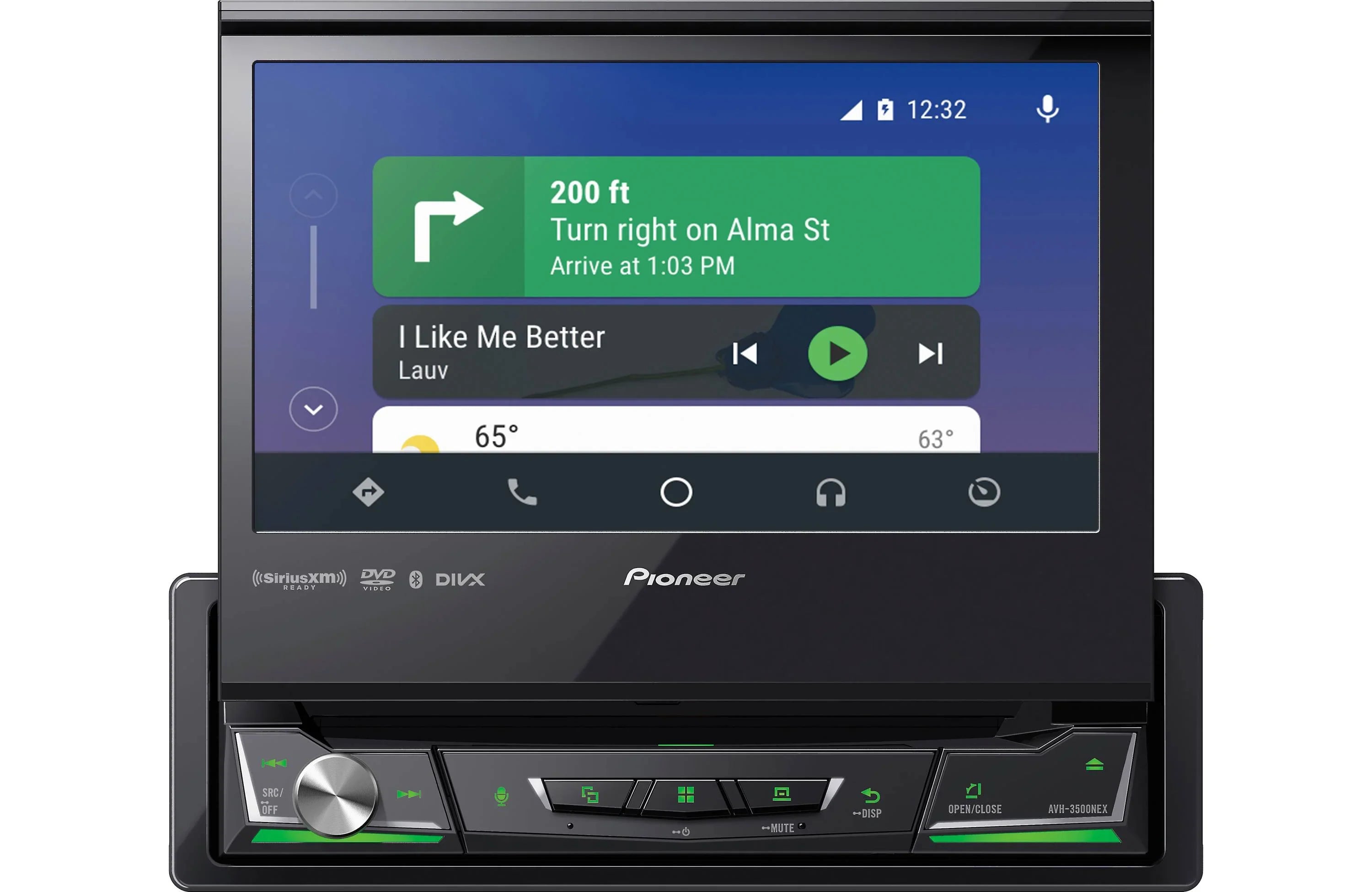& Receiver AVH-3500NEX Bullet Bluetooth Style DVD Camera Pioneer