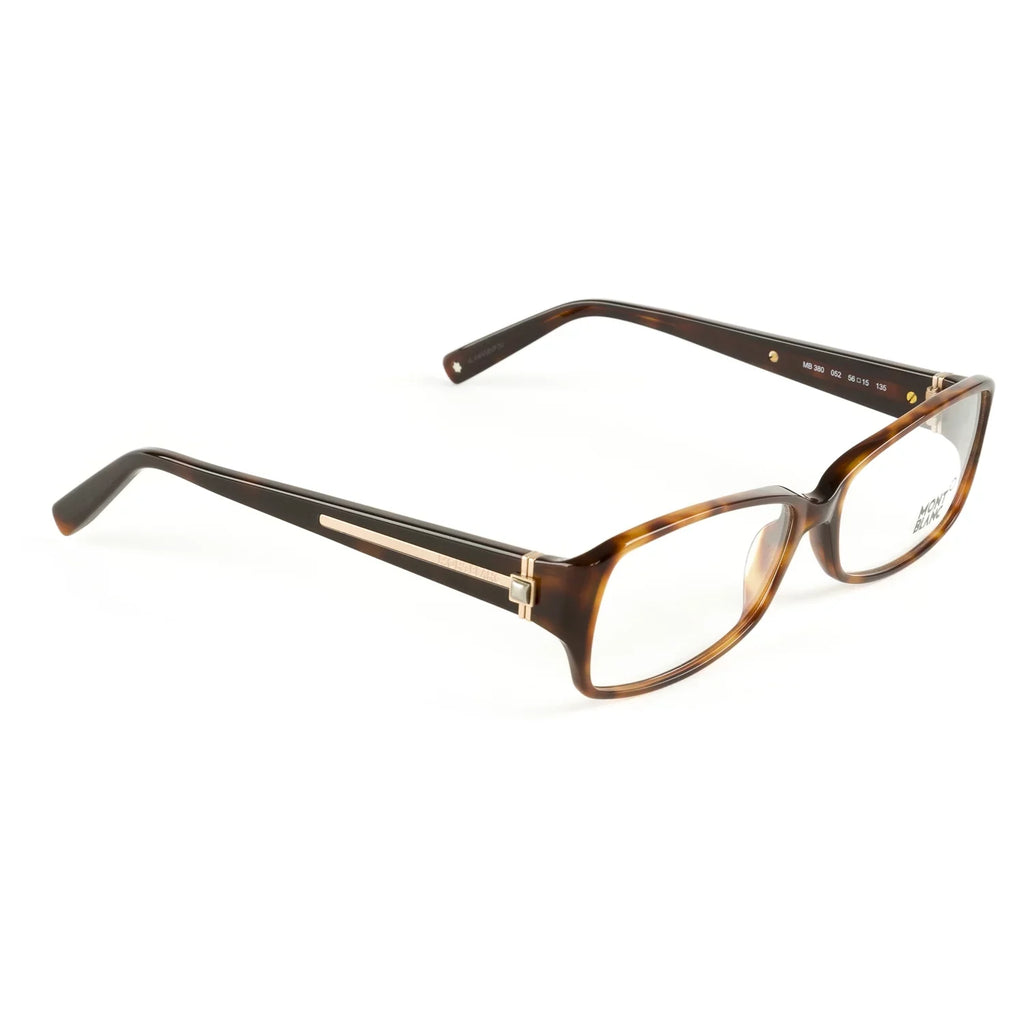 BROWN Acetate Rimless Frames 56 MB0394 MontBlanc Women's