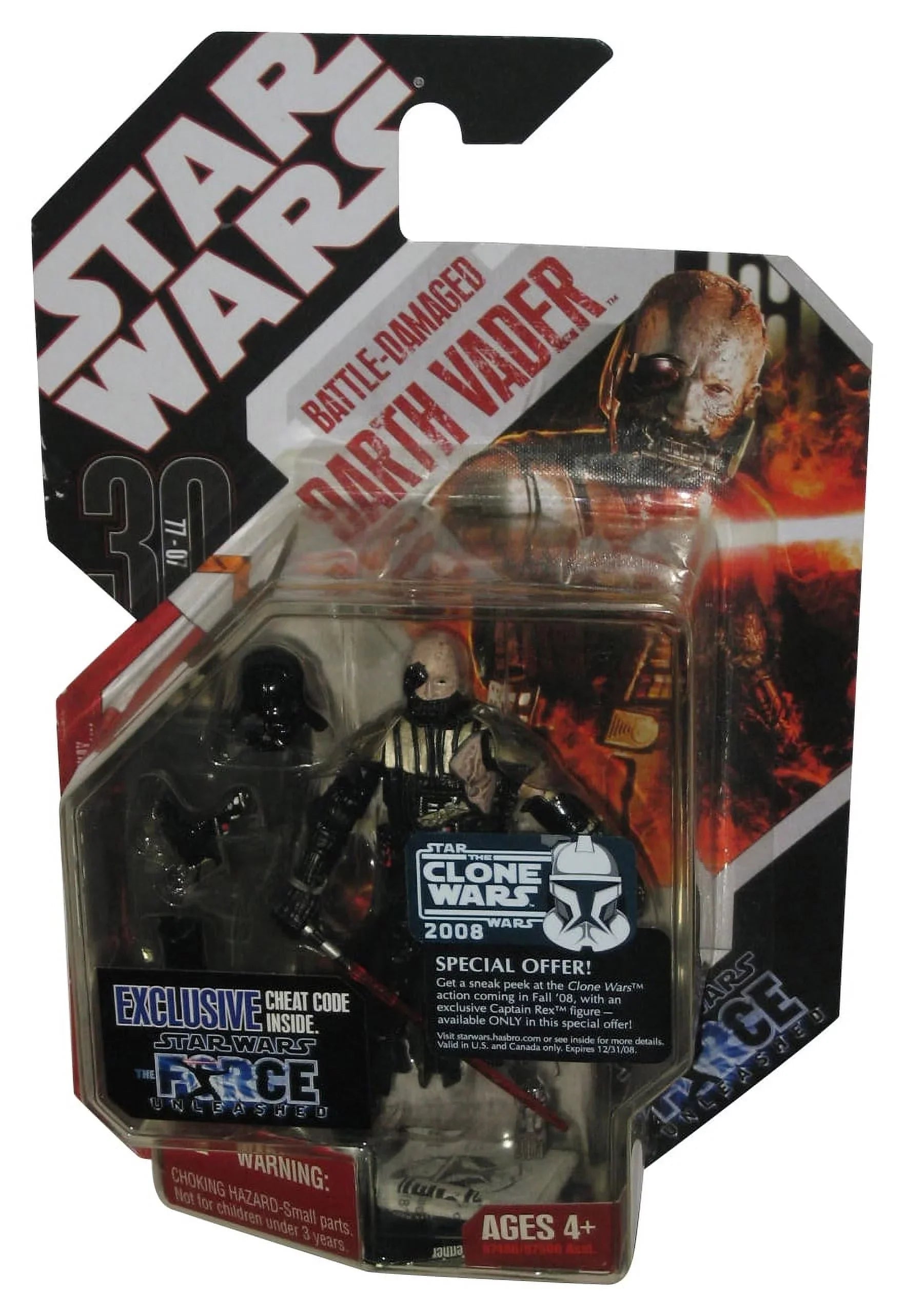 Force Unleashed Battle-Damaged Figure Wars (2007) Darth 30th Anniversary Star Vader