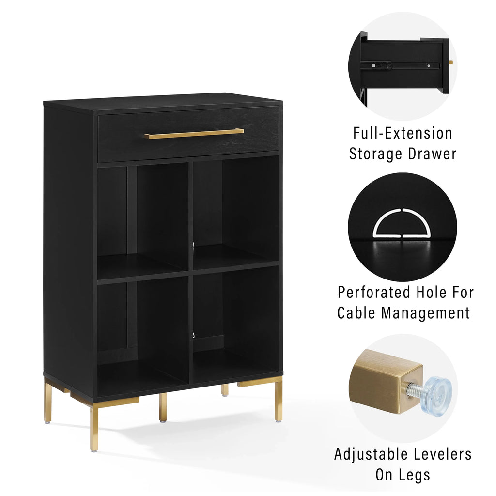 for Bookcase Vinyl Stand Cube with Records Furniture Record Juno Crosley Storage and Player