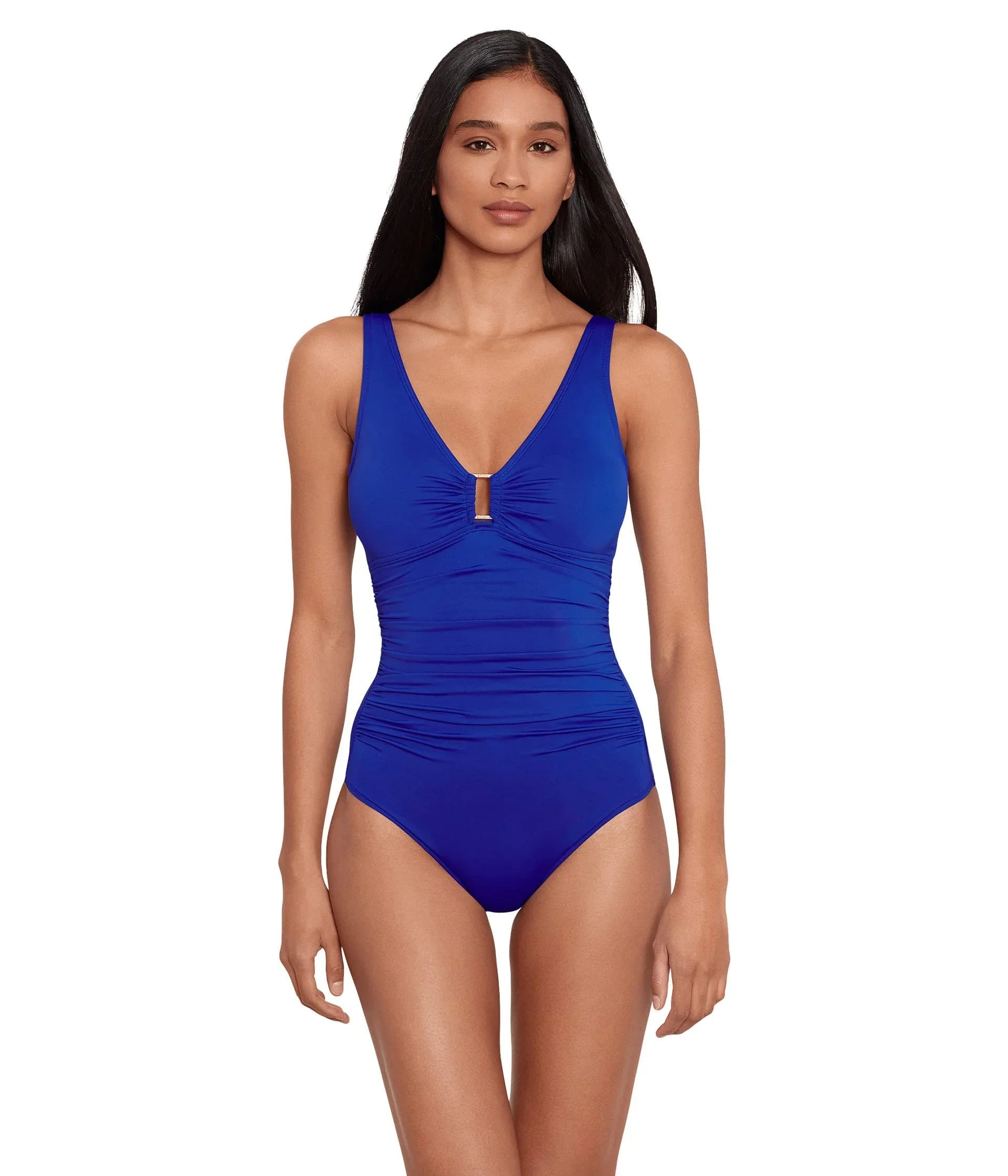 Beach Royal Ralph One-Piece Ring Club Solids Underwire Lauren Front 12 LAUREN