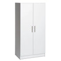 Hill in 32" Storage Transitional Cabinet Wood Composite Bowery White