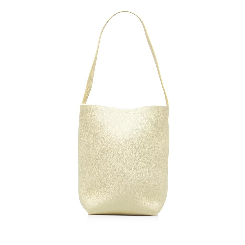 Park Pre-Owned The Tote Unisex Leather Row (Like New) N/S Authenticated Yellow Bag Tote Calf Medium