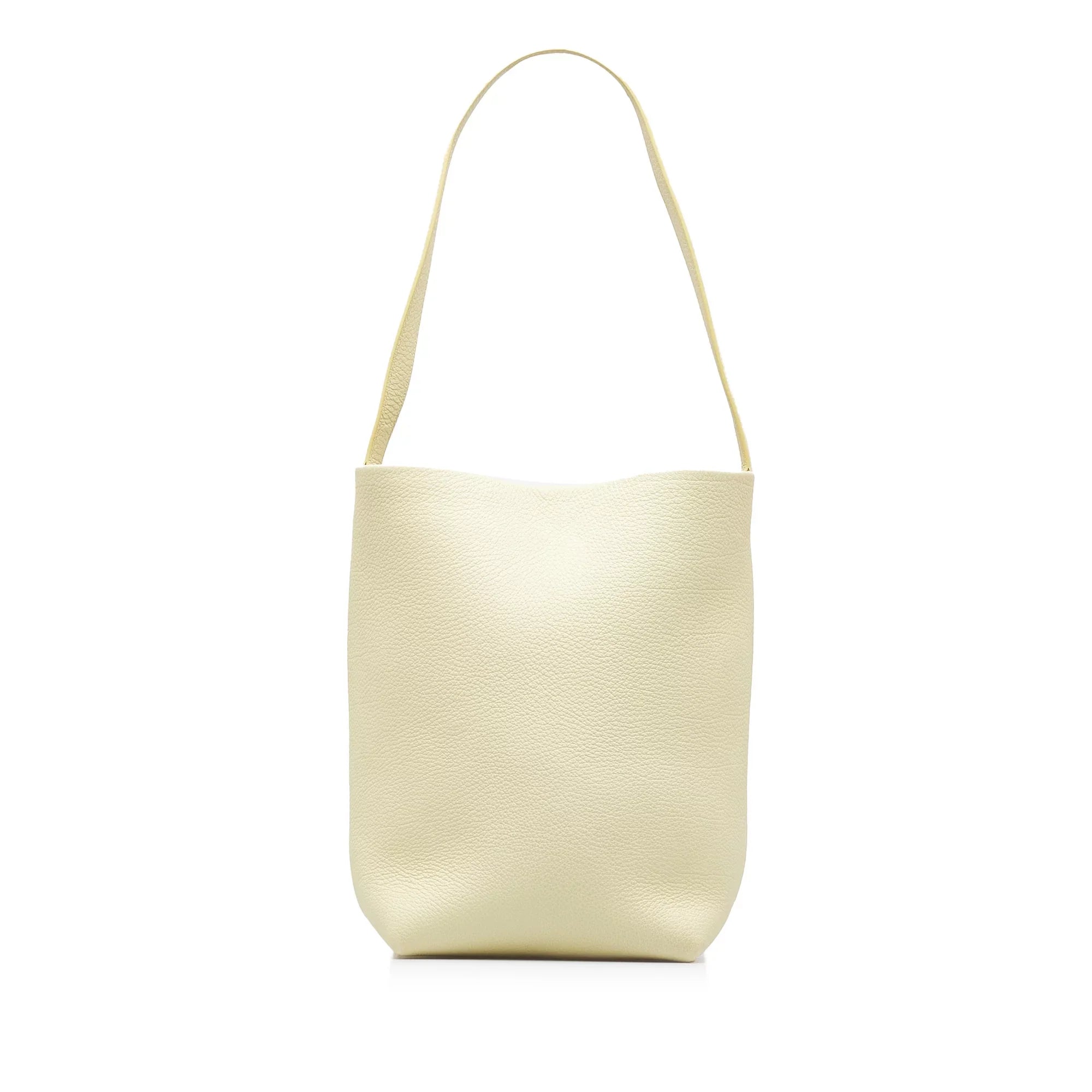 Park Pre-Owned The Tote Unisex Leather Row (Like New) N/S Authenticated Yellow Bag Tote Calf Medium