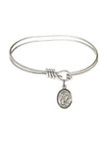Bracelet Bangle in Hook 5 Oval Sterling w/ inch Eye Silver 3/4 Martin of Tours St.