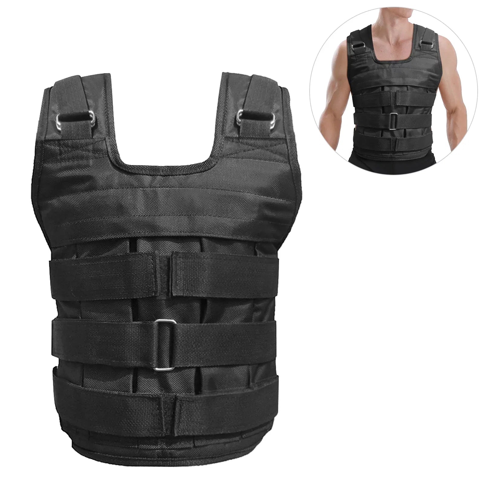 Load Walmeck for 50kg , Weighted Strength Max Training Capacity Adjustable Vest