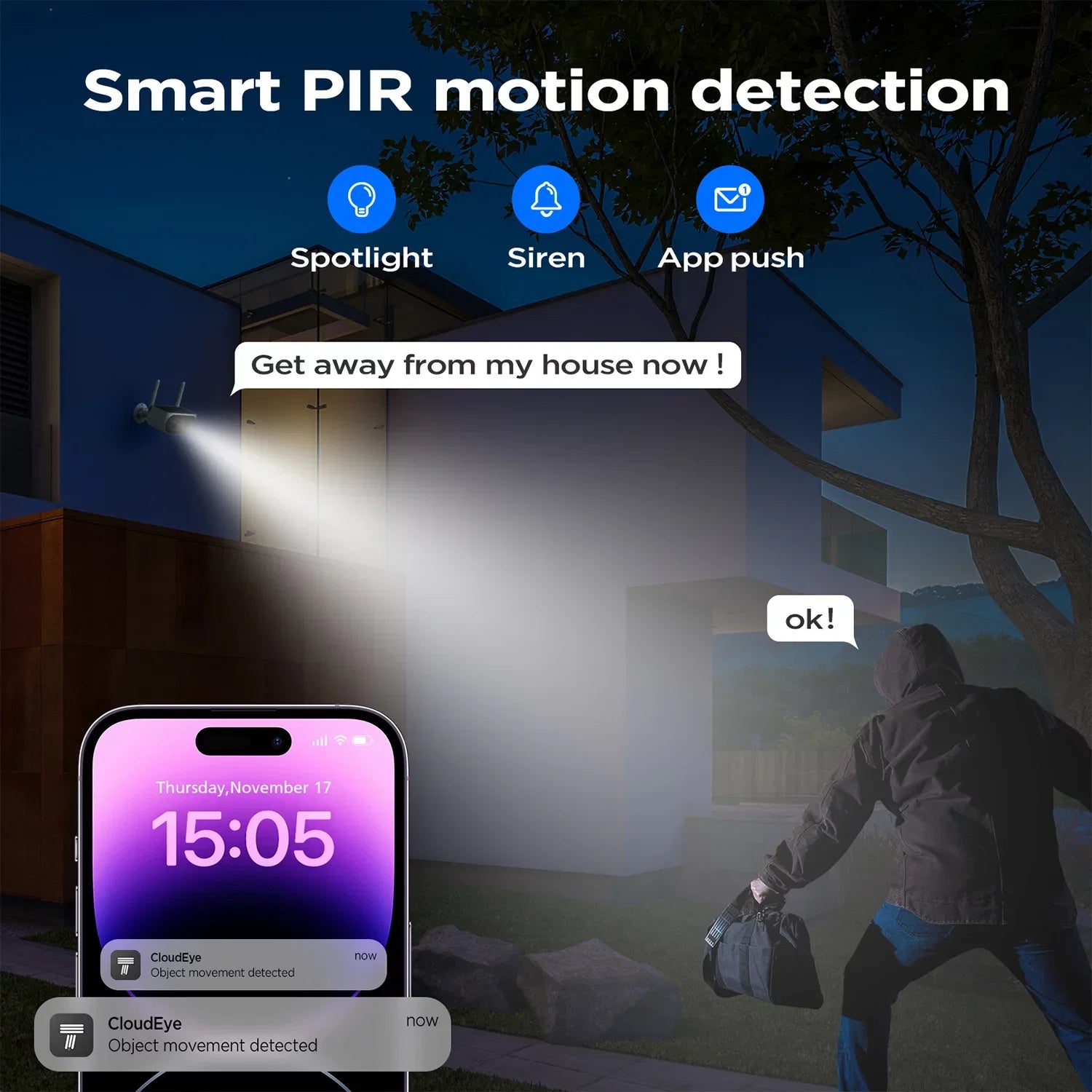 Toguard Powered Pack Wireless Camera Camera SC15 WiFi Solar Surveillance Outdoor 2K/4MP 2 Bullet Battery Security