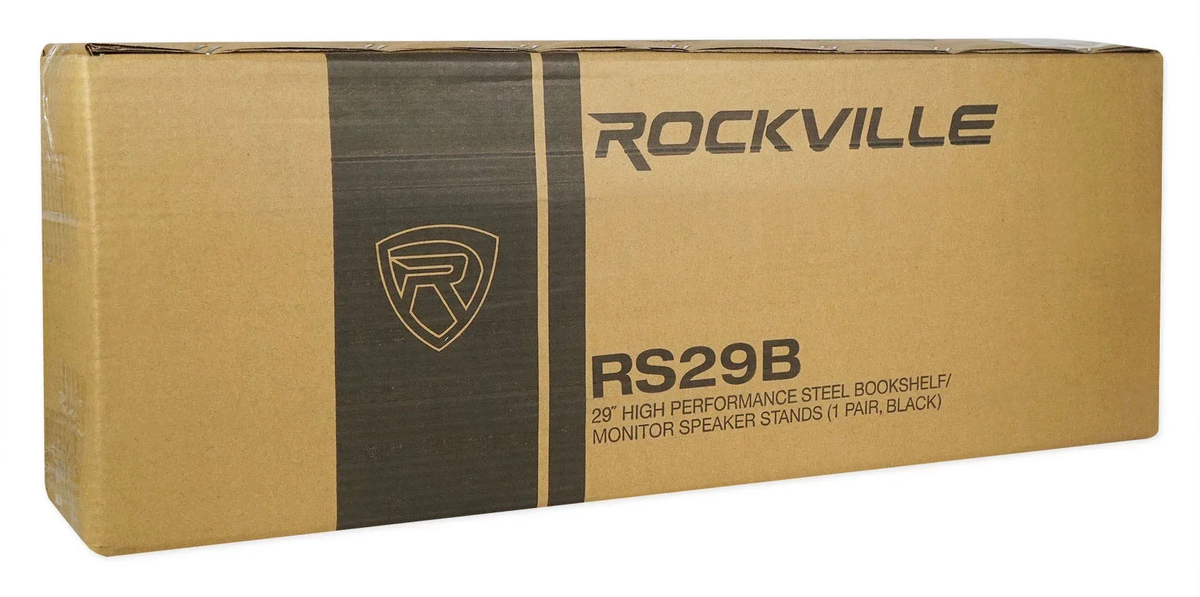and 29" Stands Studio Monitor Speaker RS29B - Rockville Pair Black Steel Bookshelf