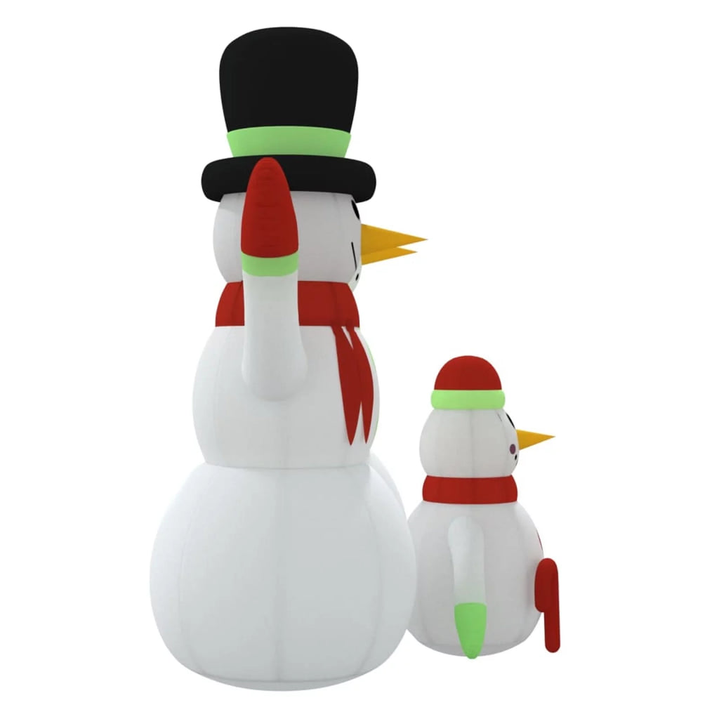 LEDs Snowman ft 12 with Family Inflatable Aibecy