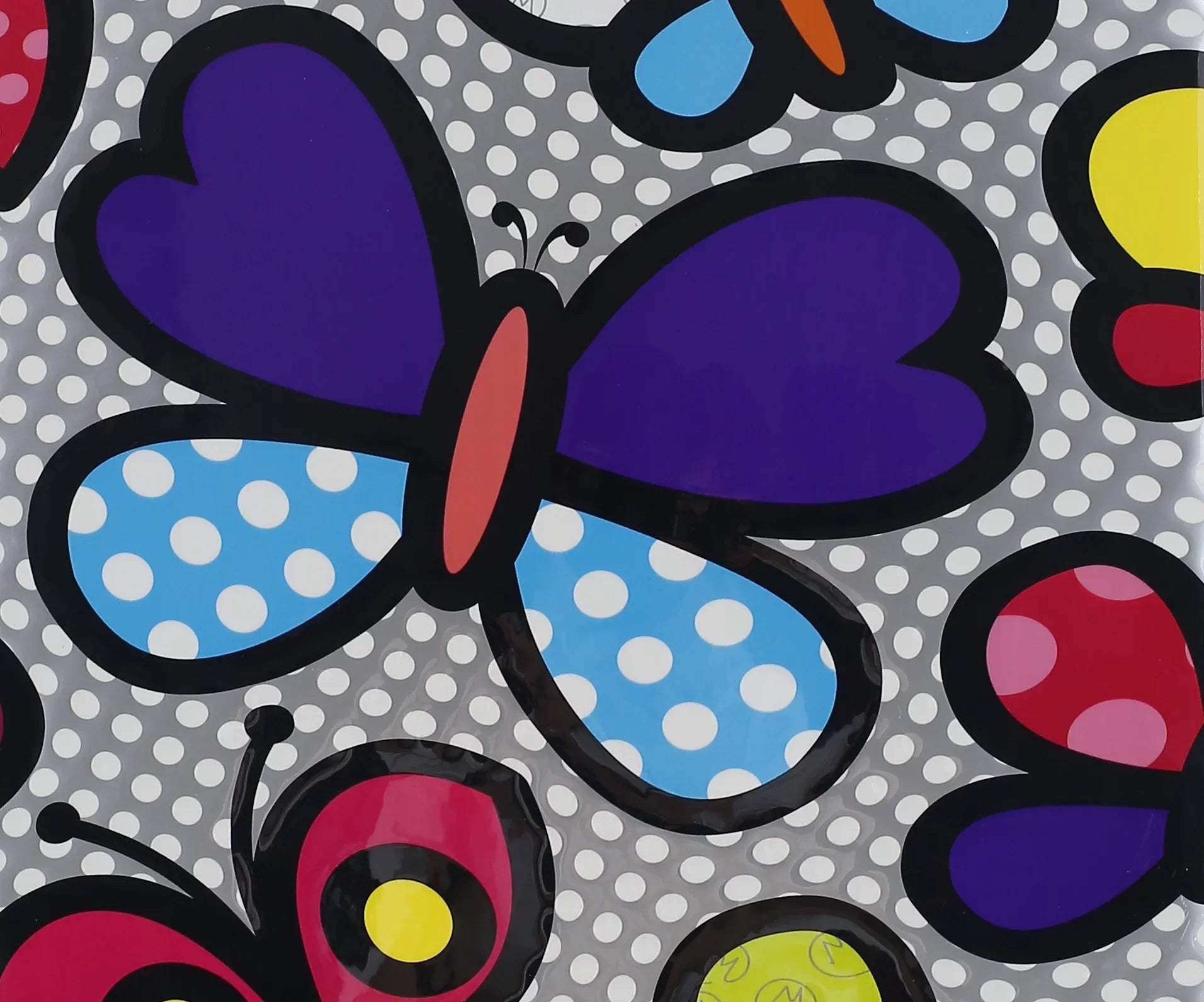 Butterfly TUCCI Suitcase 20" Italy Luggage Pop Pop Art