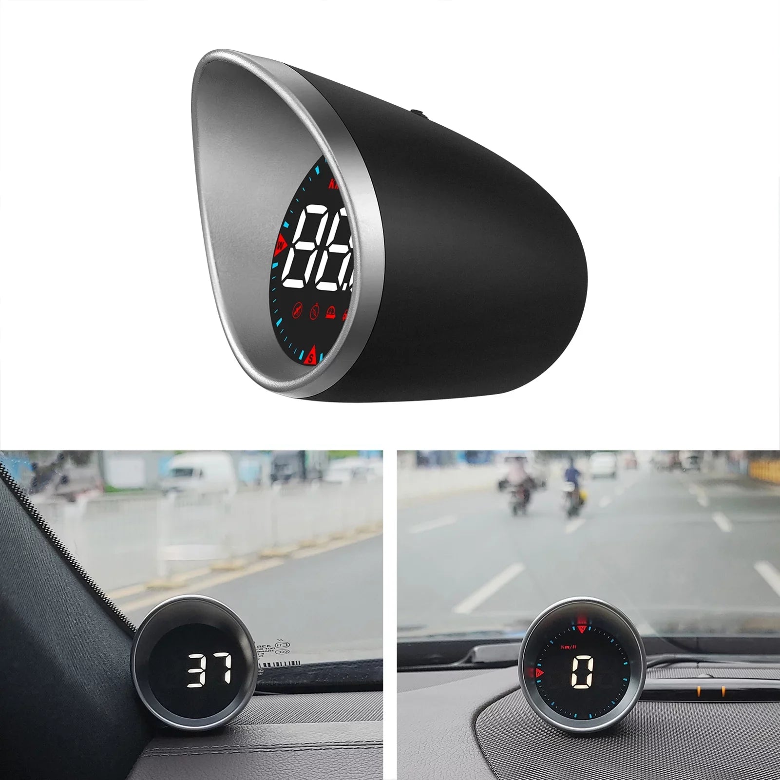 Overspeed Angle, Fatigue Compass Mileage, Driving Car Head-up Digital and Speedometer Display Car Display Aibecy Driving