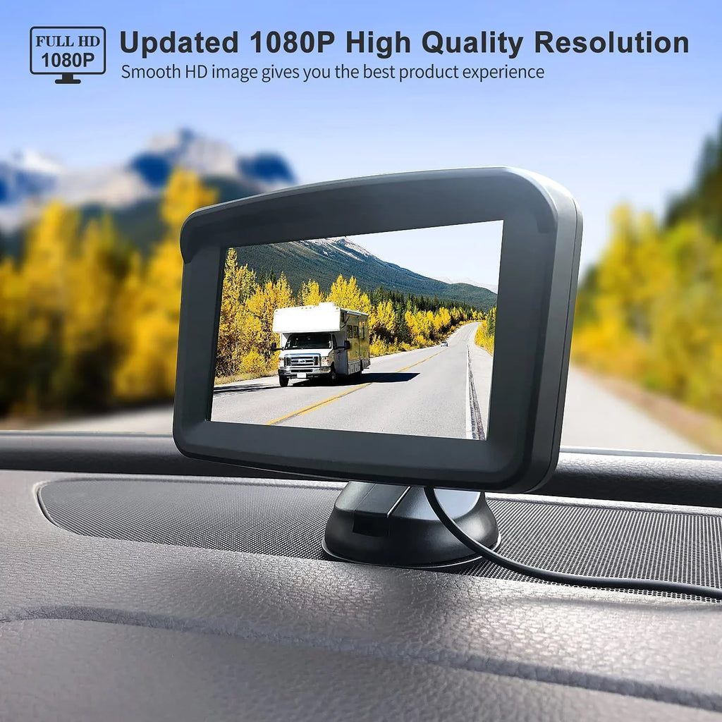 Pickup, Camera IP69 Vision Night View with 10180P Wired Waterproof Car, SUV, for 5''Monitor Reversing/Driving HD Backup Car Rear Camper