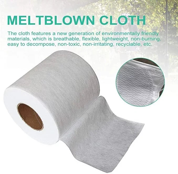 Meltblown DIY Filter Mouth Fabric Face Nonwoven Cloth Craft Interlining 5/10/20M/30M/50M/100M