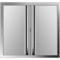 Outdoor Steel Kitchen Door Stainless 24" Island Bbq Access Double 24"x Walled