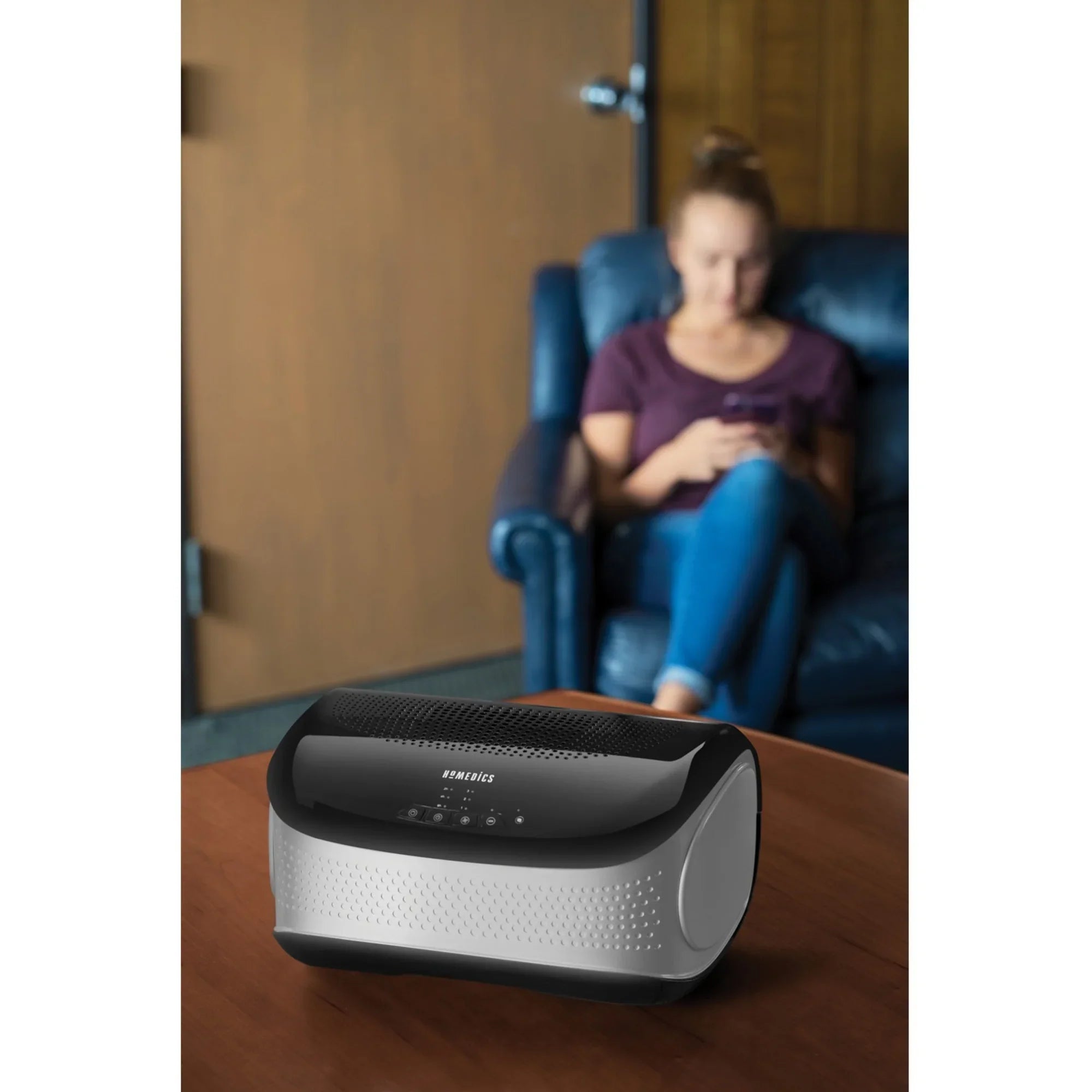 '- (Black) - Purifier Black Air ft. 429 Sq. - HoMedics HEPA, TotalClean Desktop Ionizer AP-DT10