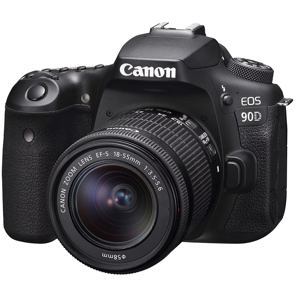 18-55mm, Card, Lens, 90D and Bundle 64GB Flash, SanDisk Tripod Backpack, 75-300mm with ZeeTech Camera DSLR EOS Accessory Canon