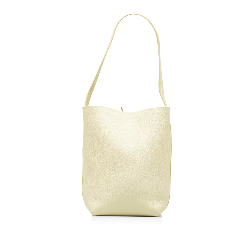 Park Pre-Owned The Tote Unisex Leather Row (Like New) N/S Authenticated Yellow Bag Tote Calf Medium