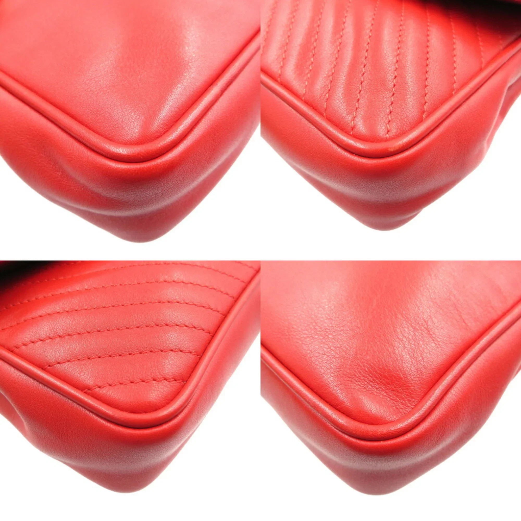 red Pre-Owned Celine (Good) bag leather shoulder chain