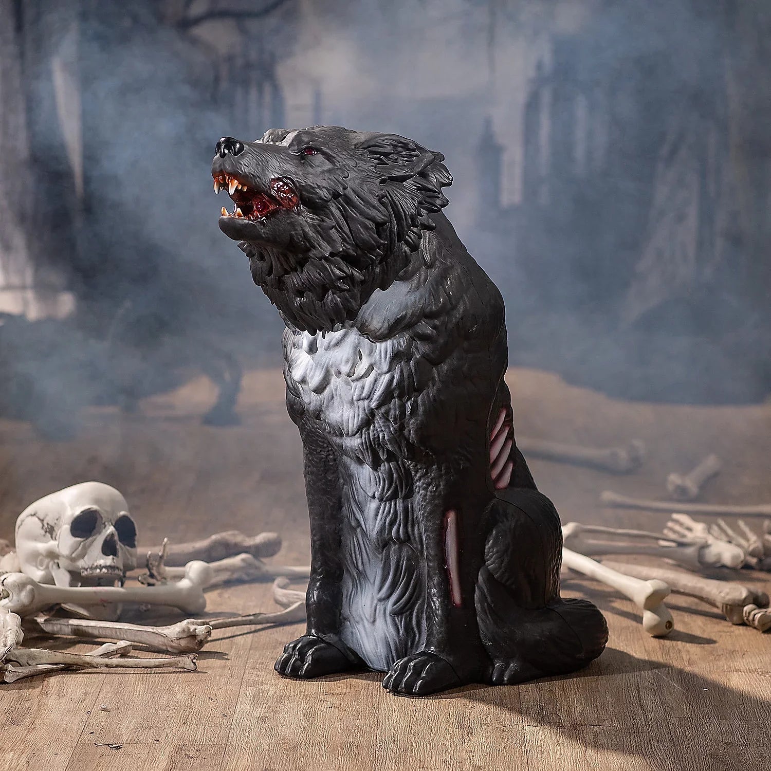 Halloween, Home Decoration, Zombie Pieces Animated Wolf 1 Decor, Halloween