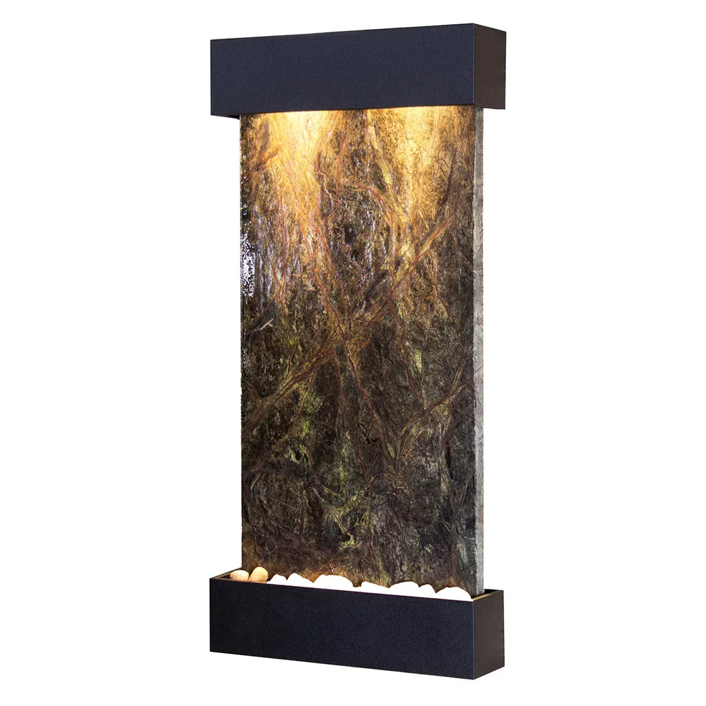 Adagio Marble Fountain Creek Black Wall Textured WCS1705 Green Whispering