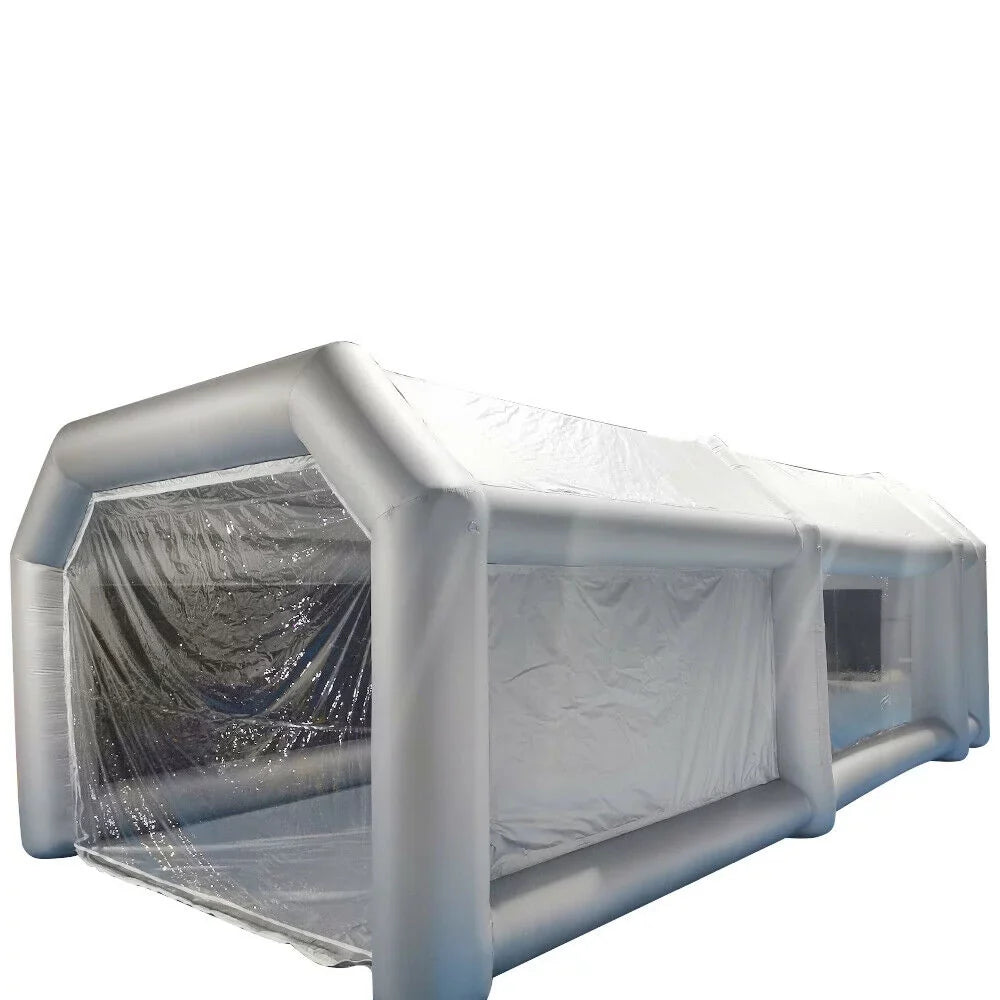 Inflatable Tent Booth Filter Paint Air Portable Car with Car Paint Large OUKANING 6x3x2.5m