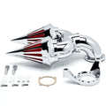 Chrome Applications Cleaner Dual Custom Intake Kit Compatible Filter Harley-Davidson Air Sportster Krator Spike with