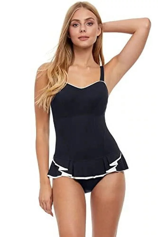 by Swimsuit, US Curve Piece Belle UK BLACK/WHITE One 6D, 6D Profile Gottex