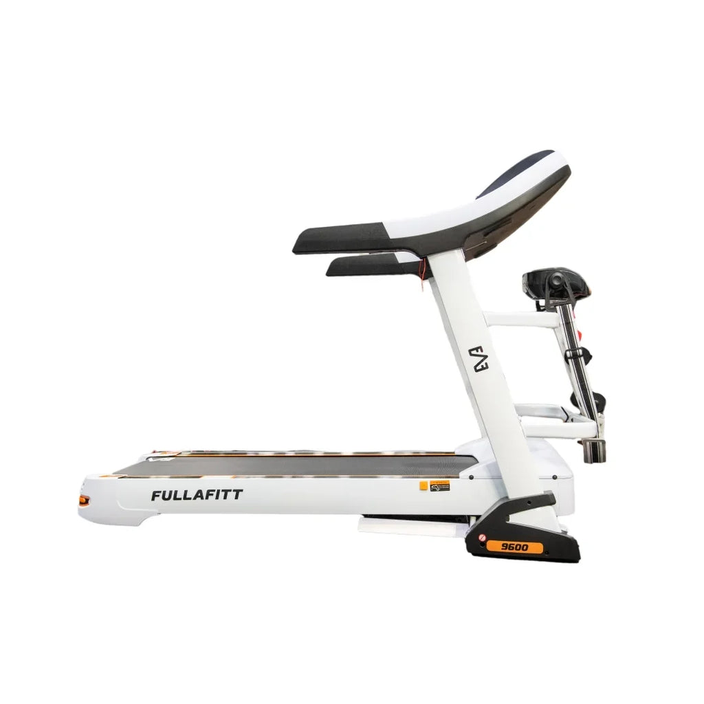FULLAFITT, Folding Wide Massage Speakers, Preset Belt, 4.5HP, by Bluetooth, Running Programs, Grip, Free Monitor, Treadmill Pressure LED Pulse Best World Board