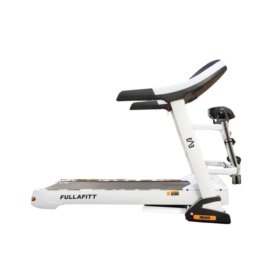 FULLAFITT, Folding Wide Massage Speakers, Preset Belt, 4.5HP, by Bluetooth, Running Programs, Grip, Free Monitor, Treadmill Pressure LED Pulse Best World Board