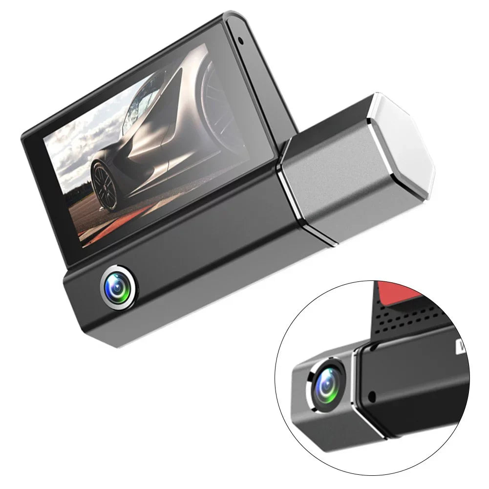 Front DVR Dash And Video Recorder Lens Camera Cam Car And Dual Rear Inside