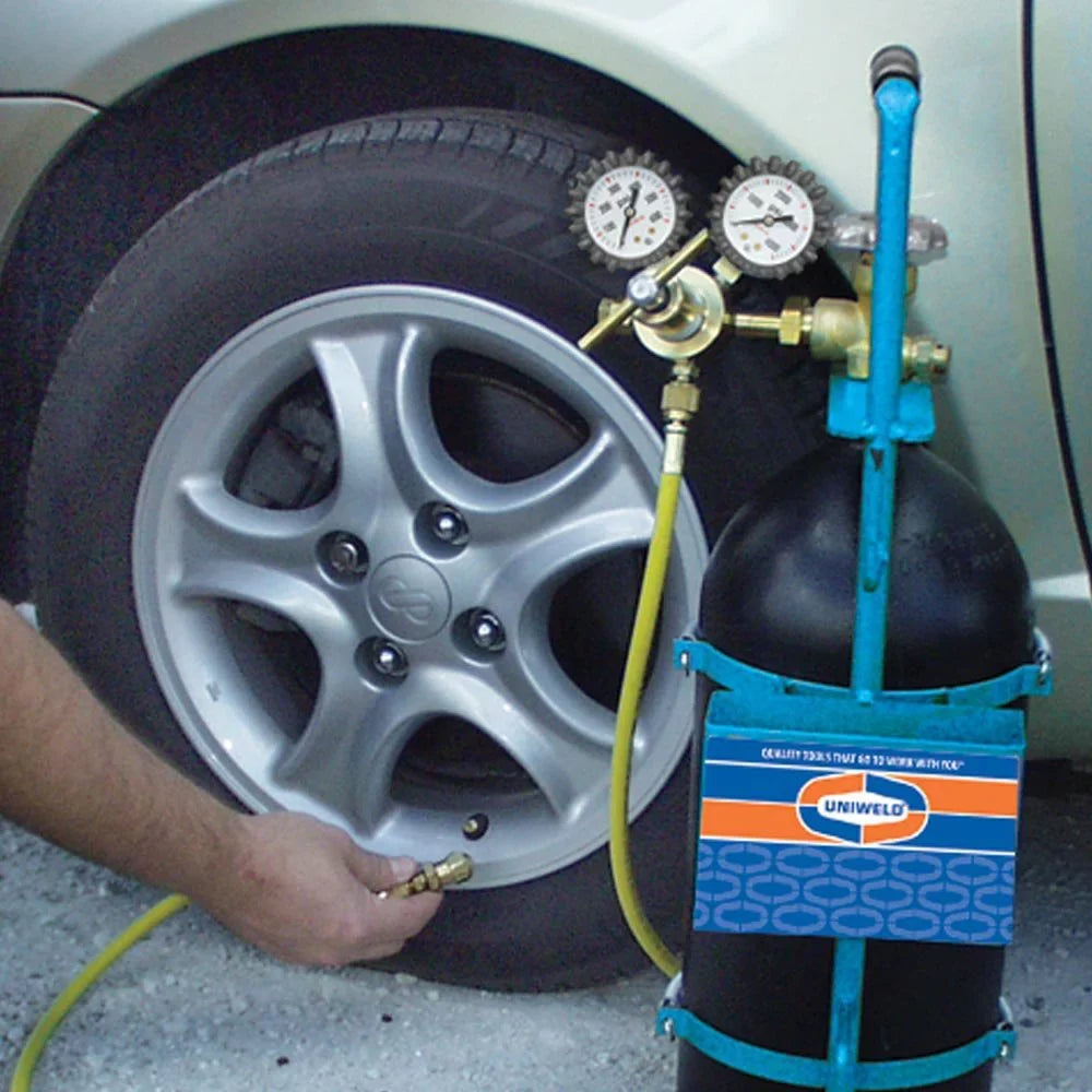 Nitrogen Carrying Tank Nitrogen Cubic 40040 and Uniweld Sludge Kit with for Stand Blaster Metal 40 Feet Sucker