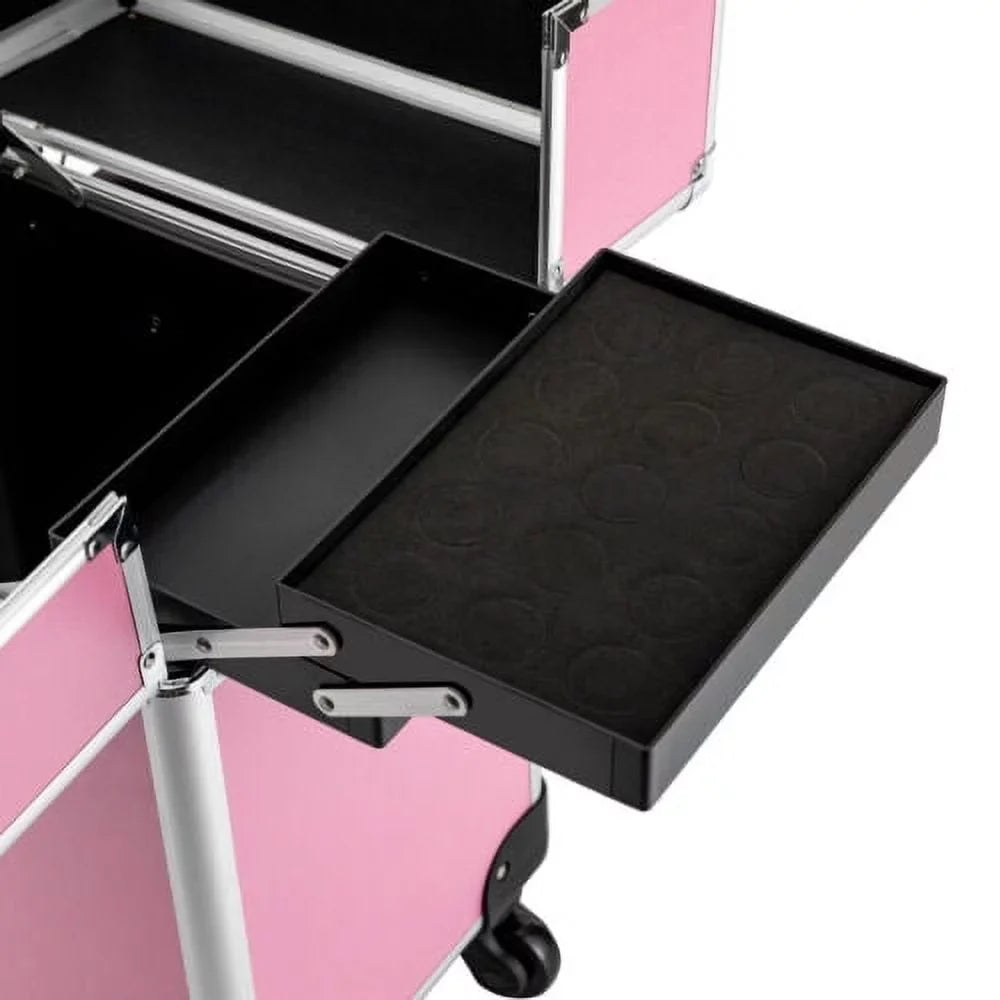 Case Makeup Trolley Space Extendable Storage Large Cosmetic Box Rolling Train