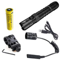 Offset Mount Pressure Cord, 1200 Nitecore RSW3 P12 and - USB Switch Lumens w/NL2150HPR Flashlight Battery, LED New Version