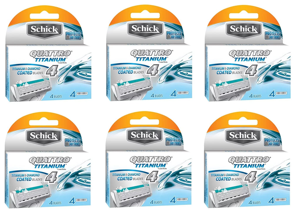 Count Blender Refill Schick Sponge - Cartridges + 24 Makeup Quattro Titanium