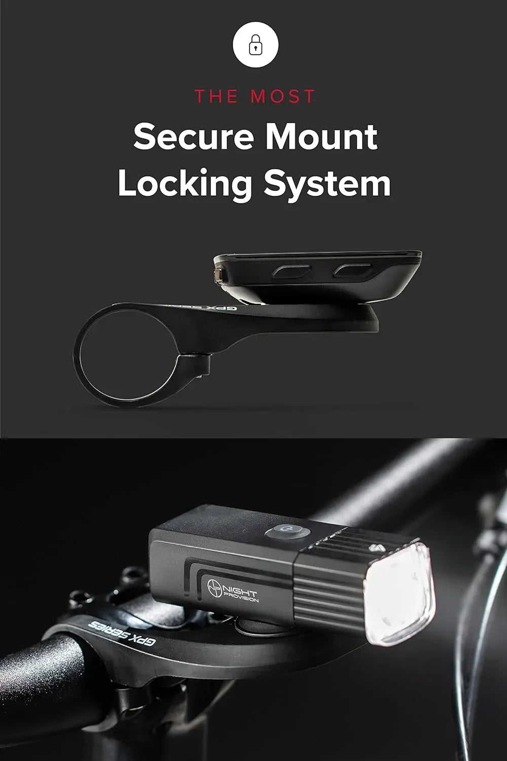 2023] Mounts Light and Bike Lights USB-C Front GPX-950 Compatible Back Rechargeable Garmin/Go-Pro Bicycle with [New