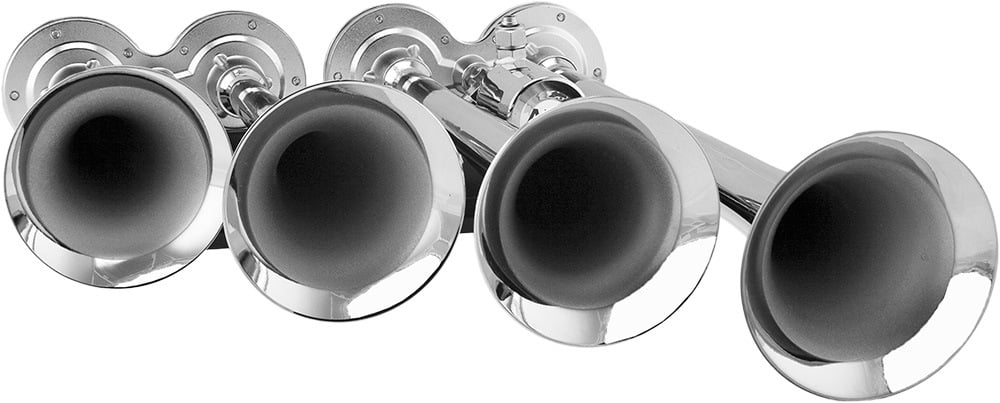for Fits Vixen Kit VXO8330APRO/4124XC Complete Trumpets. 200psi Vehicles 4 Pickup/Jeep/SUV Aluminum dB. Tank, Compressor, Air 3 like Gallon Trucks/Car/Semi. Loud Train System- Horns Onboard Horn Super