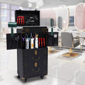 Makeup Salon Hairdressing Aiqidi Beauty Hair Stylist Trolley Luggage Tool Organizer Train Travel with Barber Case Holder Dryer Cosmetic Box Lockable Rolling