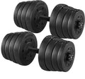 Fitness Adjustable Women Dumbbell 66LB Weight Plates Cap Strength Workout Gym/home Training Body for Men Barbell and Set,