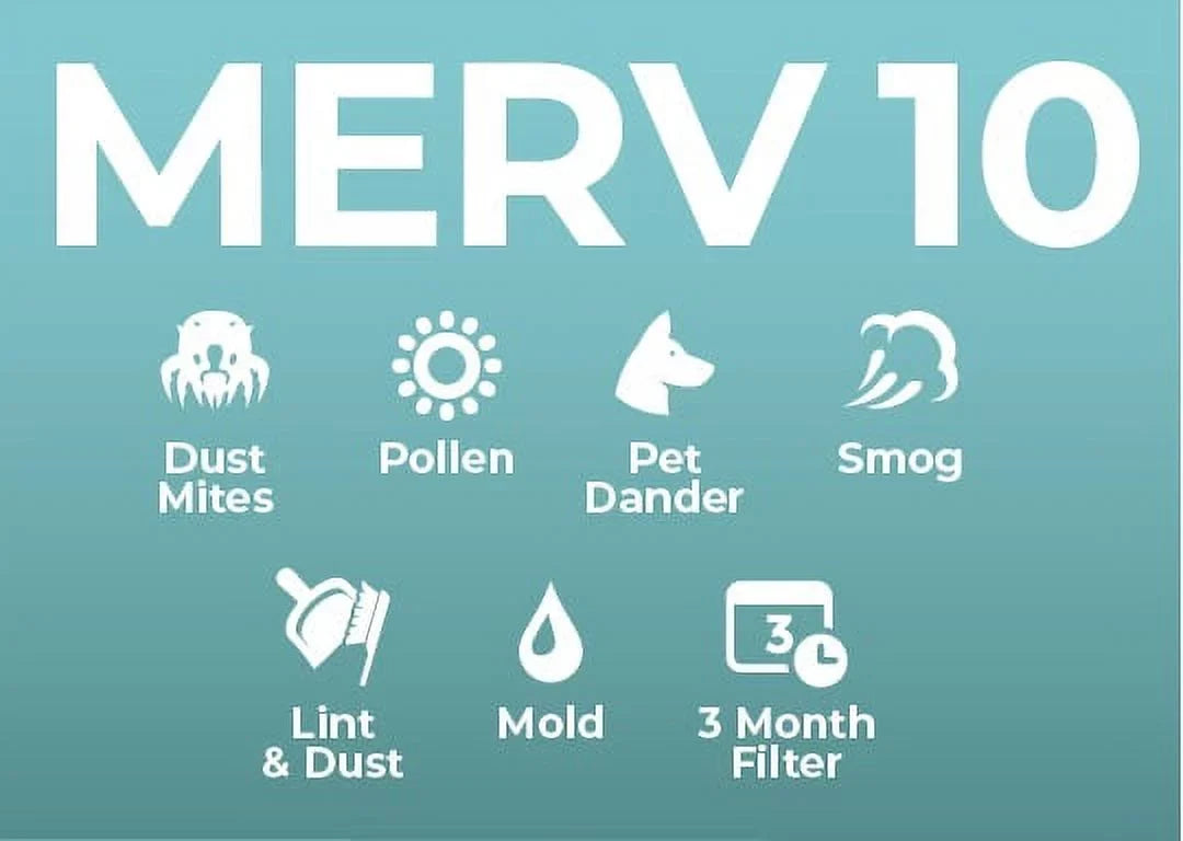 24-1/2 x 12x25x1 Pack Filters by 7/9 x Glasfloss. 11-1/2 6 Actual Size: 10 of MERV Pleated Air