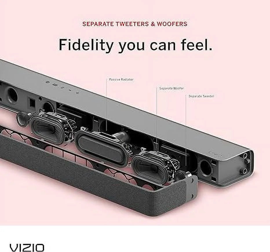 M215A - VIZIO Sound Atmos 2.1 Open Dolby Bar Box Black DTS:X M-Series Wireless Subwoofer