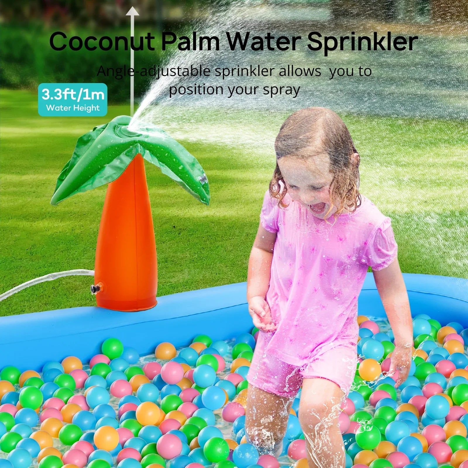 95 Kids, Rectangular Sable Backyard, Above Pool Pool, for 40in Swimming Inflatable Family, Outdoor Toddlers, x 75 Ground, x