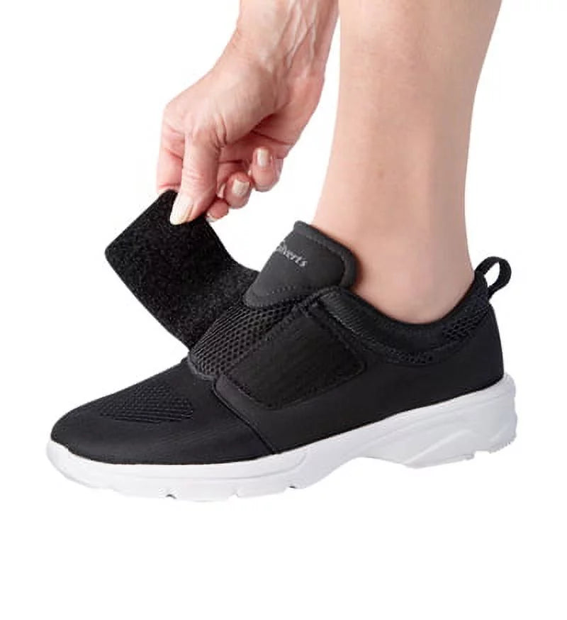 Walker Seniors, Wide 6, Black for Women¡¯s Lightweight Shoes Easy