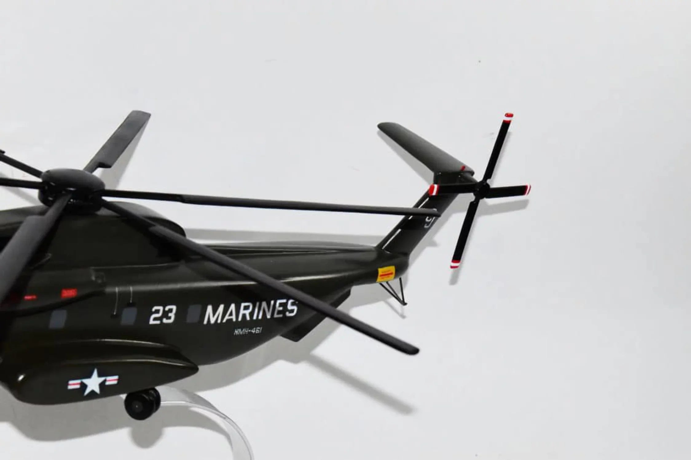 (16) Horses HMH-461 Scale, CH-53D Sikorsky STALLION?, Mahogany Iron 1/74th Model SEA (23)