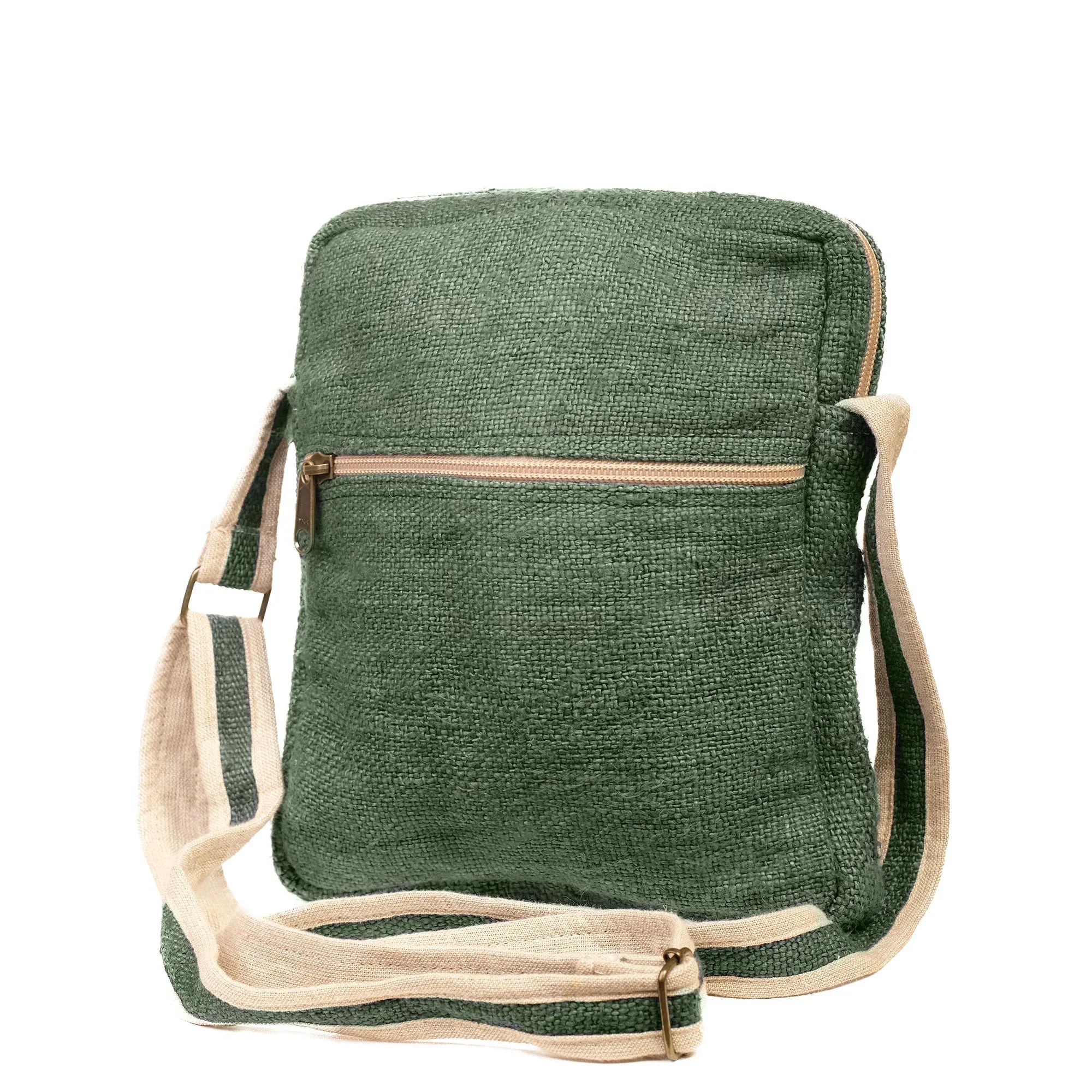 Crossbody Multi Hemp Banyan Green Pocket Purse - Core
