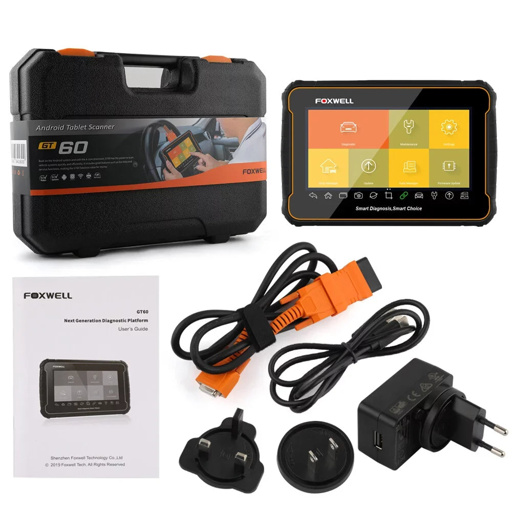 Functions Automotive System Services Scanner Car Diagnostic OBDII All Scan Tool Analyzer Automotive Advanced GT60 24 Full OBD Code OBD2 Scanner FOXWELL Reader Check, Reset Tool EOBD OBD Auto