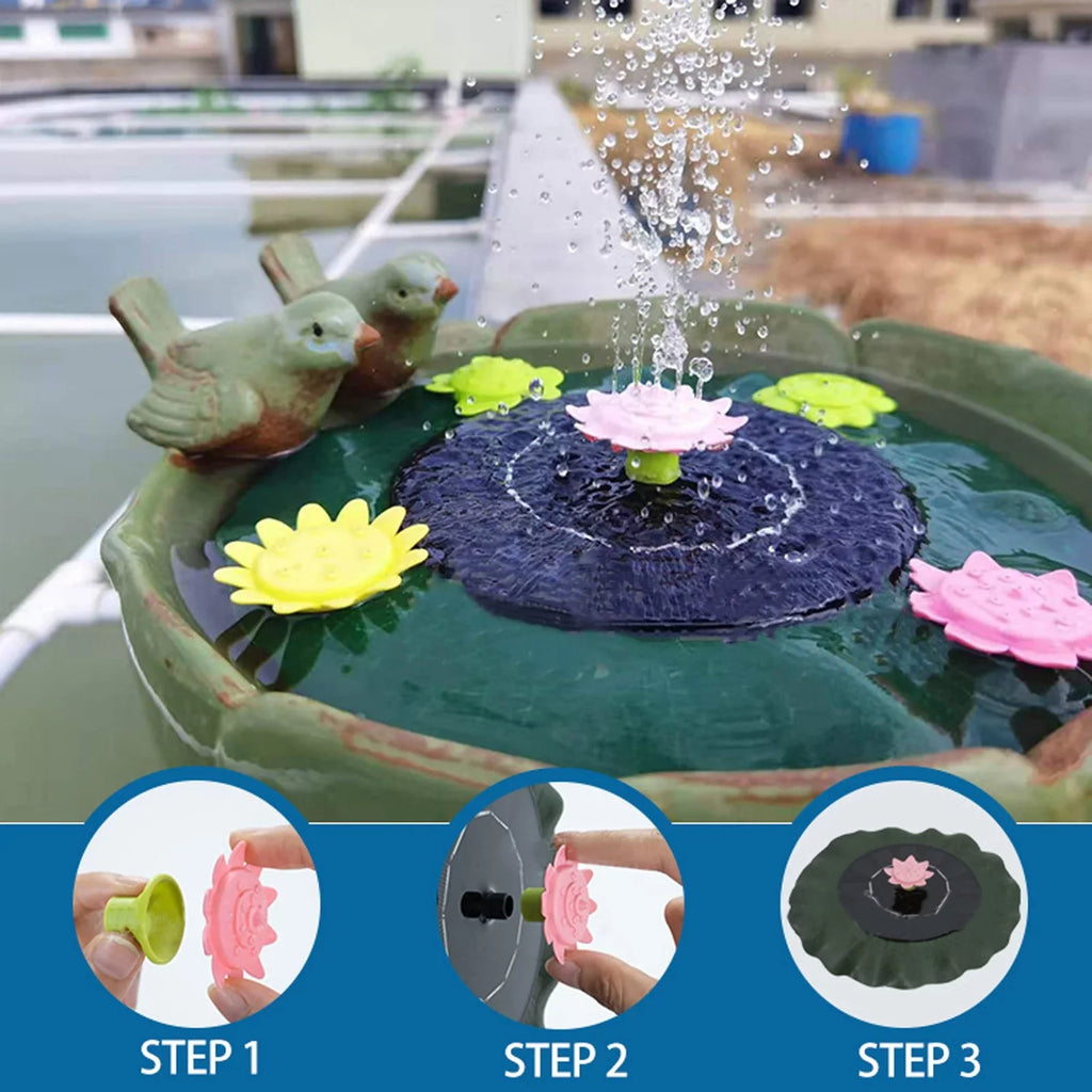 Motion Imitation Solar Fountains Controlled Pond Garden Flower Pool For Sun Swimming Sprinkler