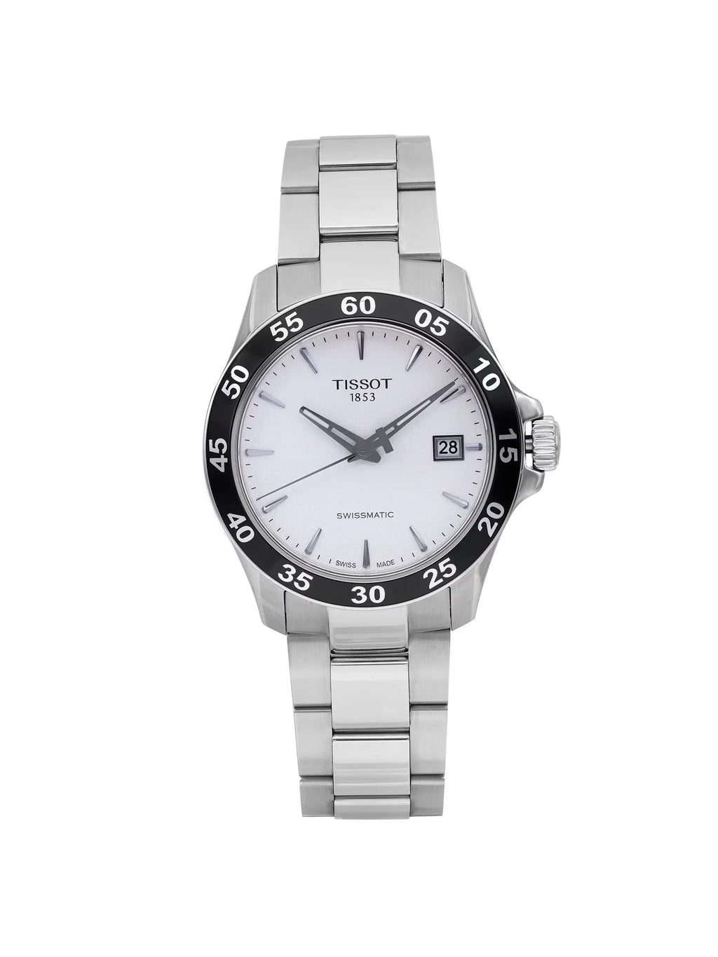 Tissot Automatic Swissmatic V8 T106.407.11.031.00 Watch Silver Steel Men Dial