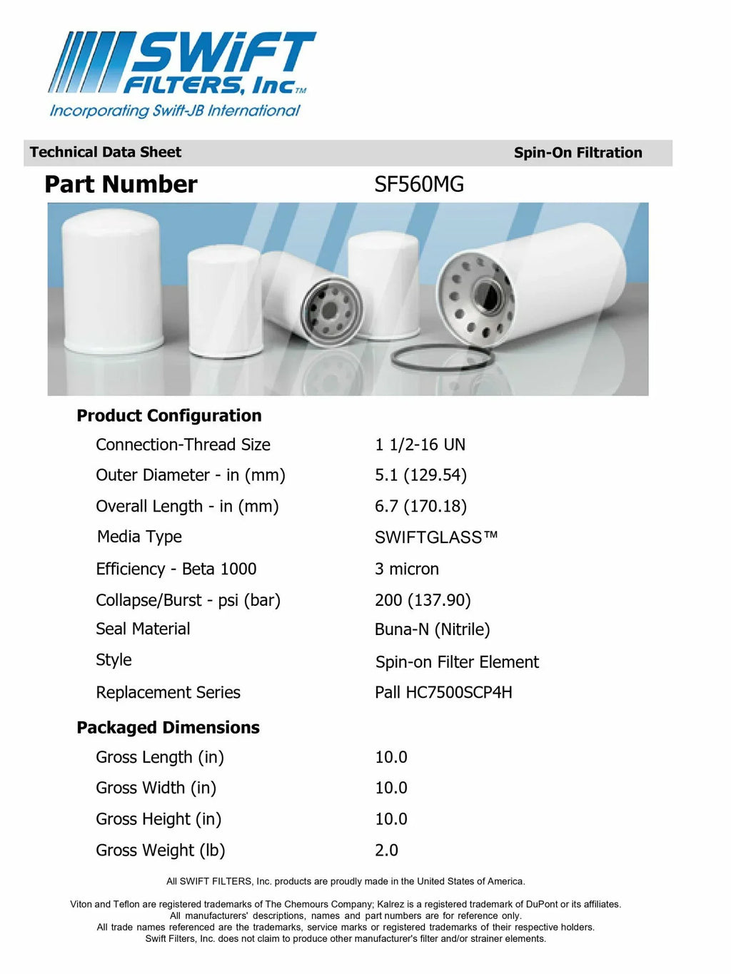 Microglass Element Micron 3 for Filter Direct HF6775in-On Construction FLEETGUARD Interchange
